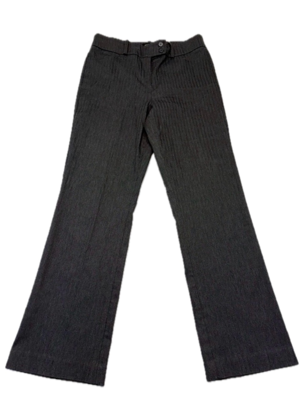 Jessica Charcoal Grey Pinstripe BootCut Trousers Size 8